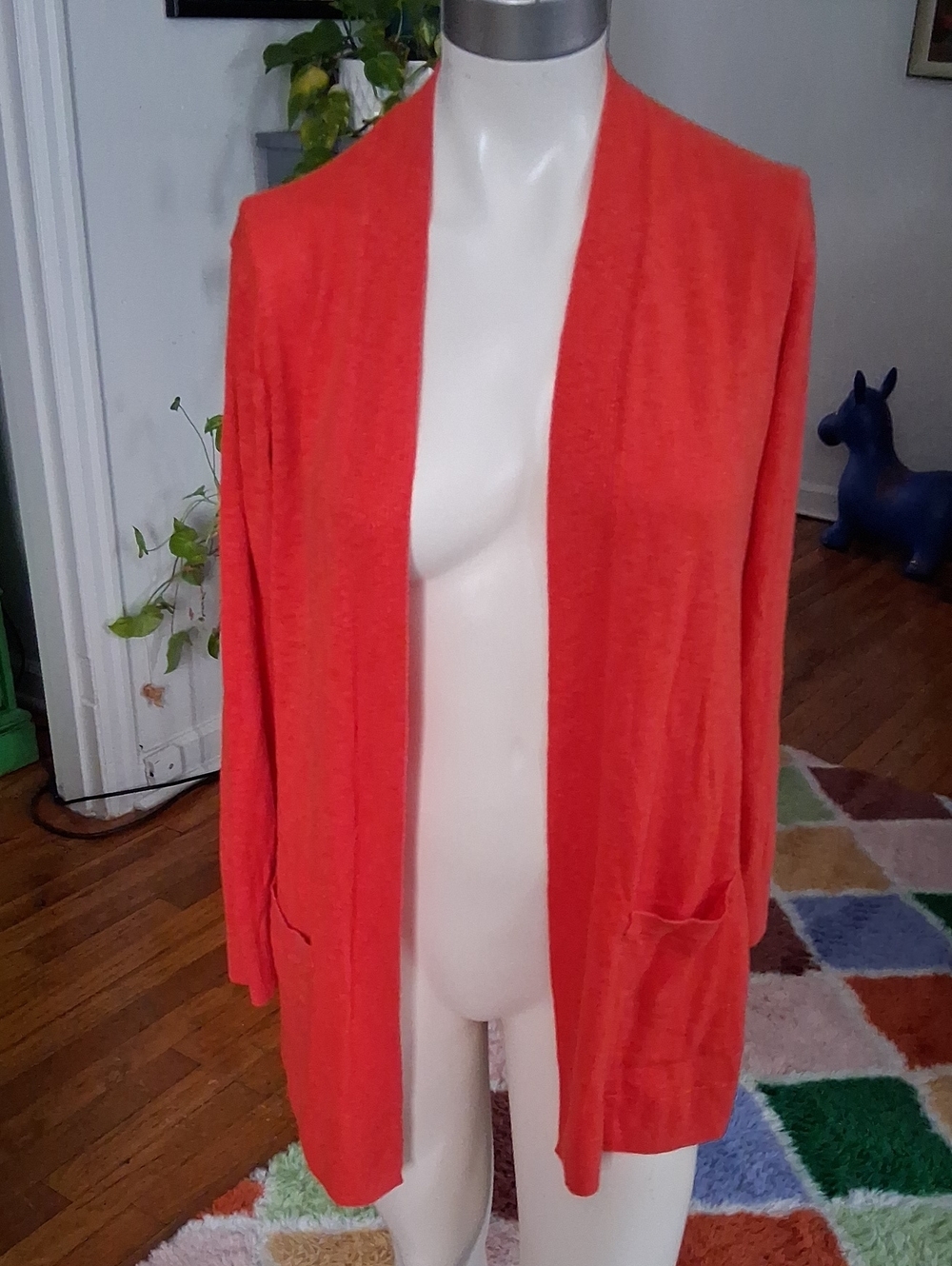 Old Navy Open-Front Lightweight Cardigan - Orange